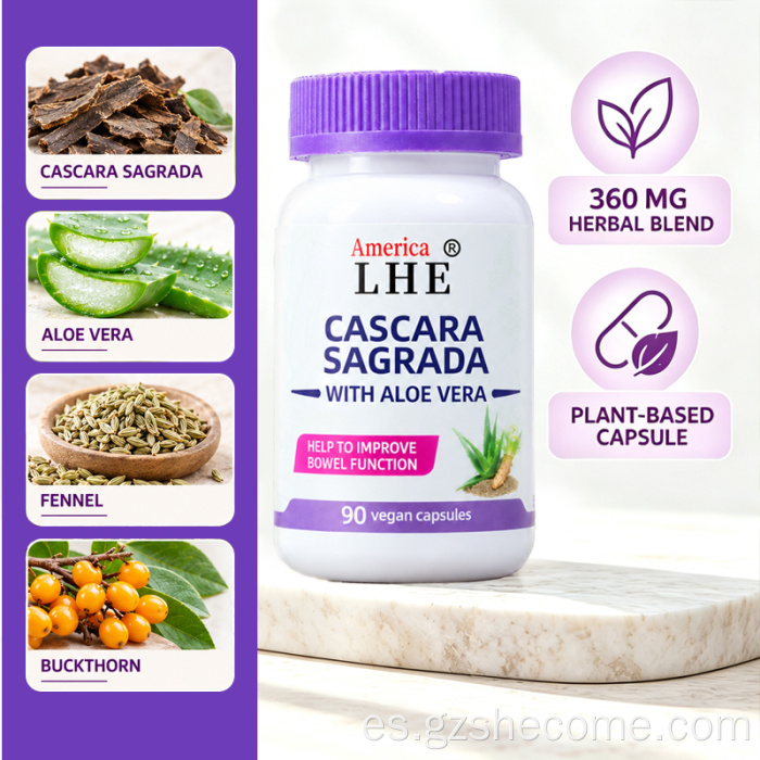Shecome Cáscara Sagrada Cápsulas Apoyo Digestivo